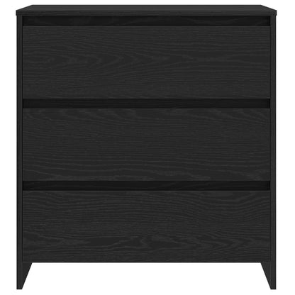 3-Delige Sideboards In Zwart Eiken Geengineerd Hout