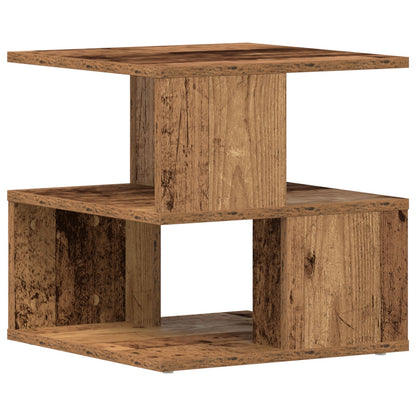 Bijzettafel Oud Hout 40X40X40 Cm Geëngineerd Hout