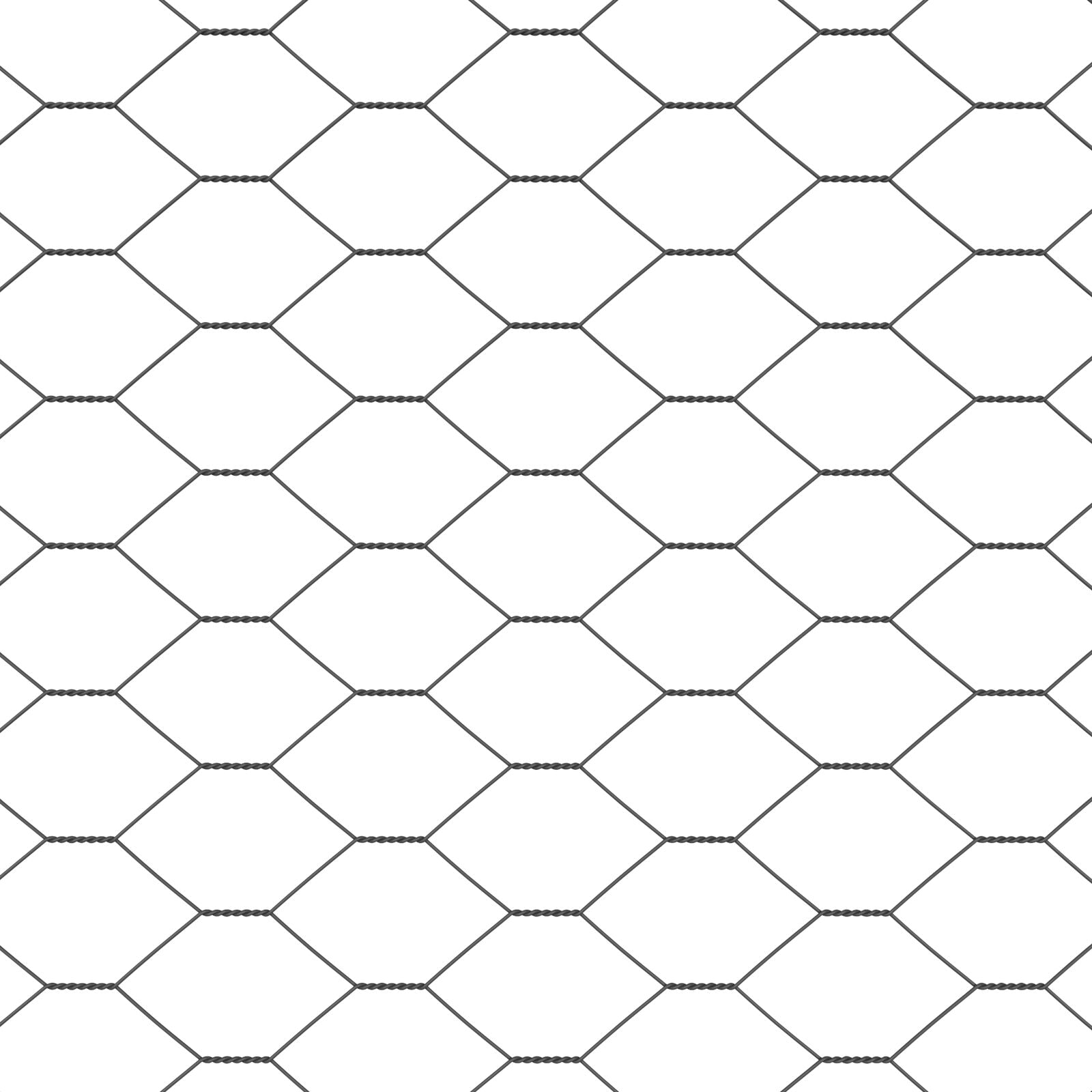 Hekpalen 22 Stuks U-Kanaal Grijs 140 Cm Staal,  Hexagonale Hek Grijs 1,4X50 M Staal