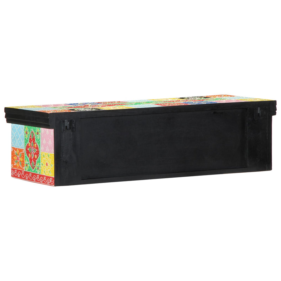 Tv-Meubel Muurgemonteerd Meerkleurig Geengineerd Hout 80 x 30 x 22 cm