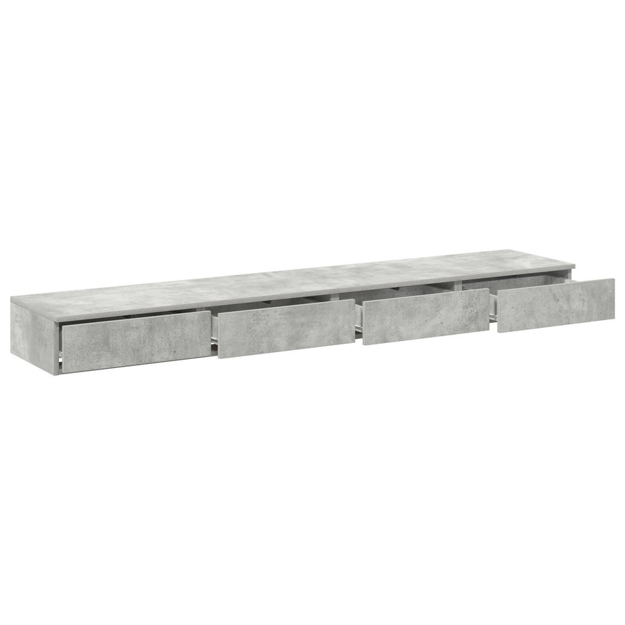 Bedladen Betongrijs 180X36,5X16,5 Cm Engineered Wood Beton grijs 180 x 36.5 x 16.5 cm