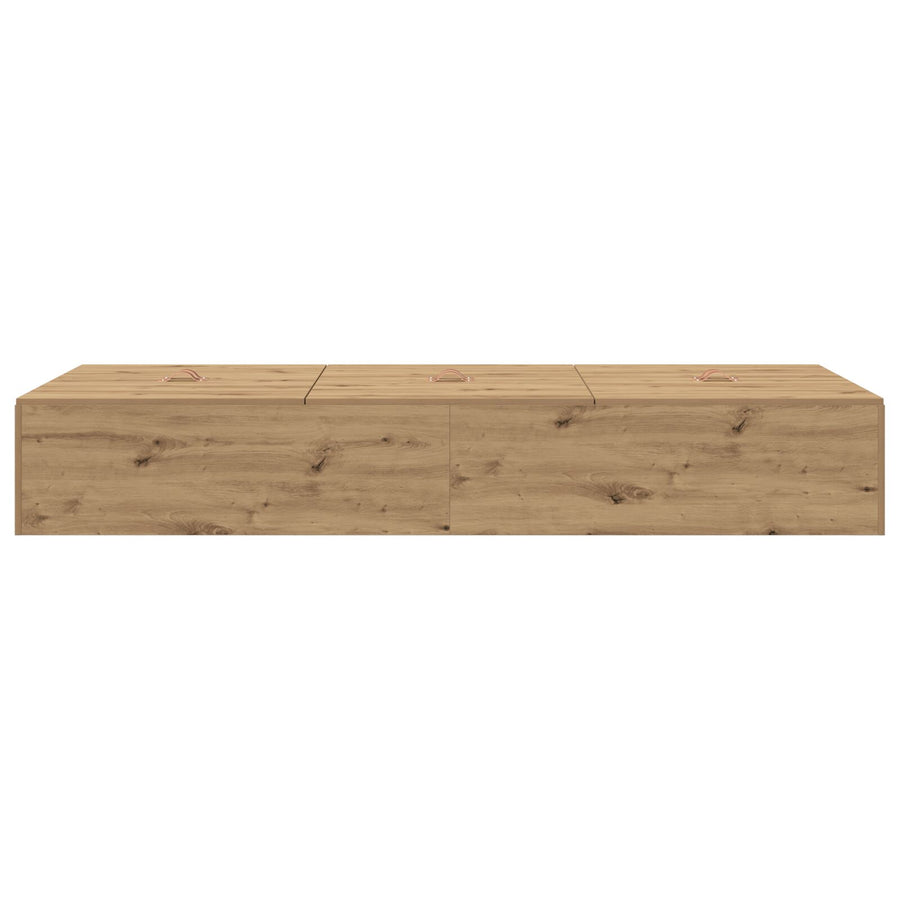 Opslagbedframe Artisan Eiken 100 x 200 cm