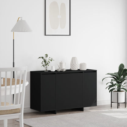 Zwart Dressoir Zwart Samengesteld Hout 120 X 41 X 75 Cm