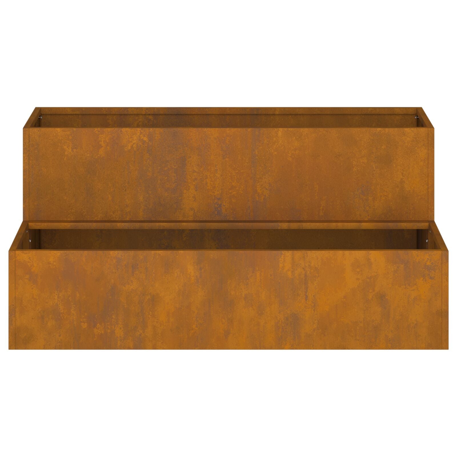 Tuinschaal 2-Tier 100 x 60 x 45 cm Verweerd staal