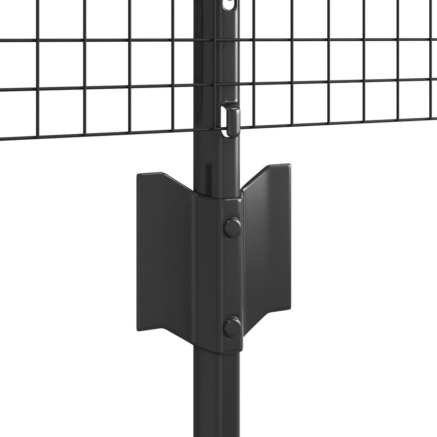 Gelast Draadhek Met 11 U-Palen Grijs 0,6X25 M Staal