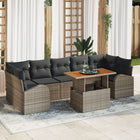 Garden Sofa Set with Cushion 8 pcs Grey