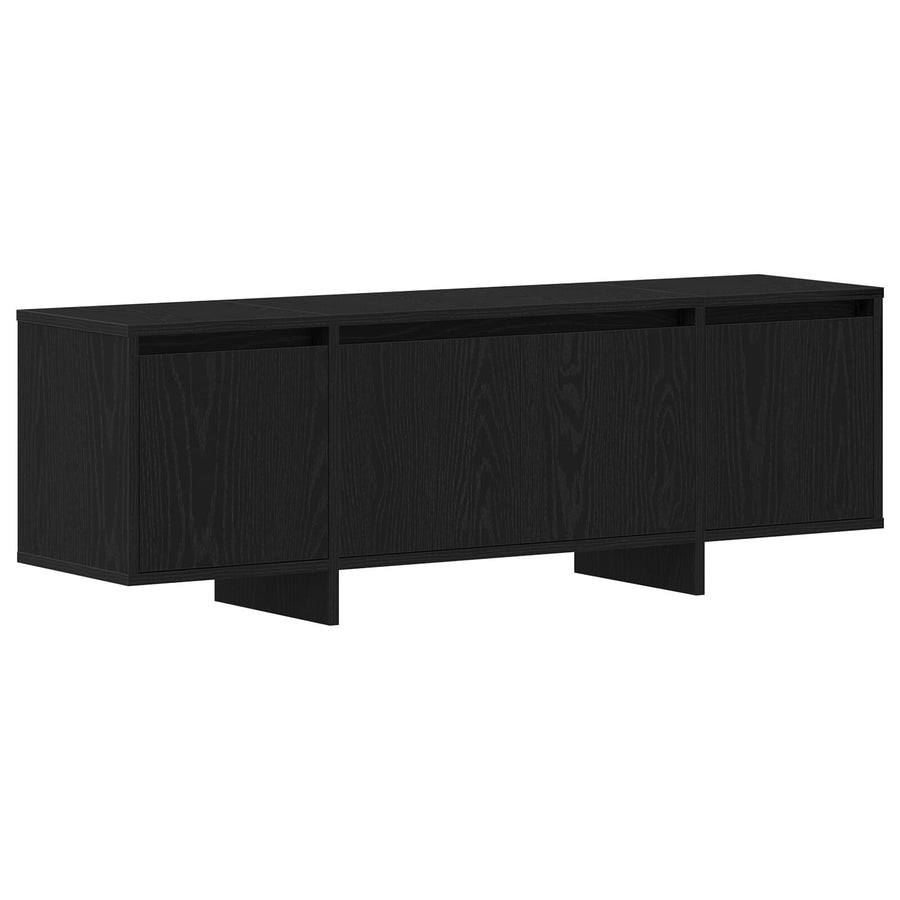 Tv Kast Zwart Eiken 120X30X40,5 Cm Gemaakt Van Hout