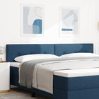 Height-adjustable headboard Blue 200 cm Fabric