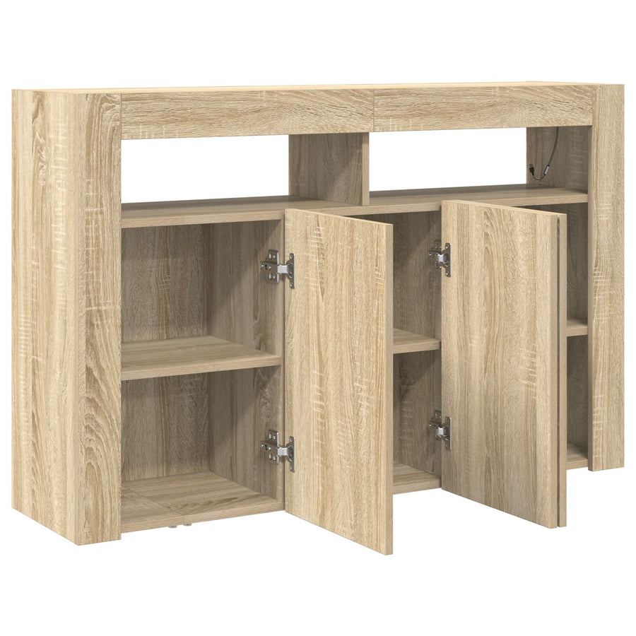 Dressoir Engineered Hout 116 X 30 X 75 Cm Dressoir Sonoma eiken