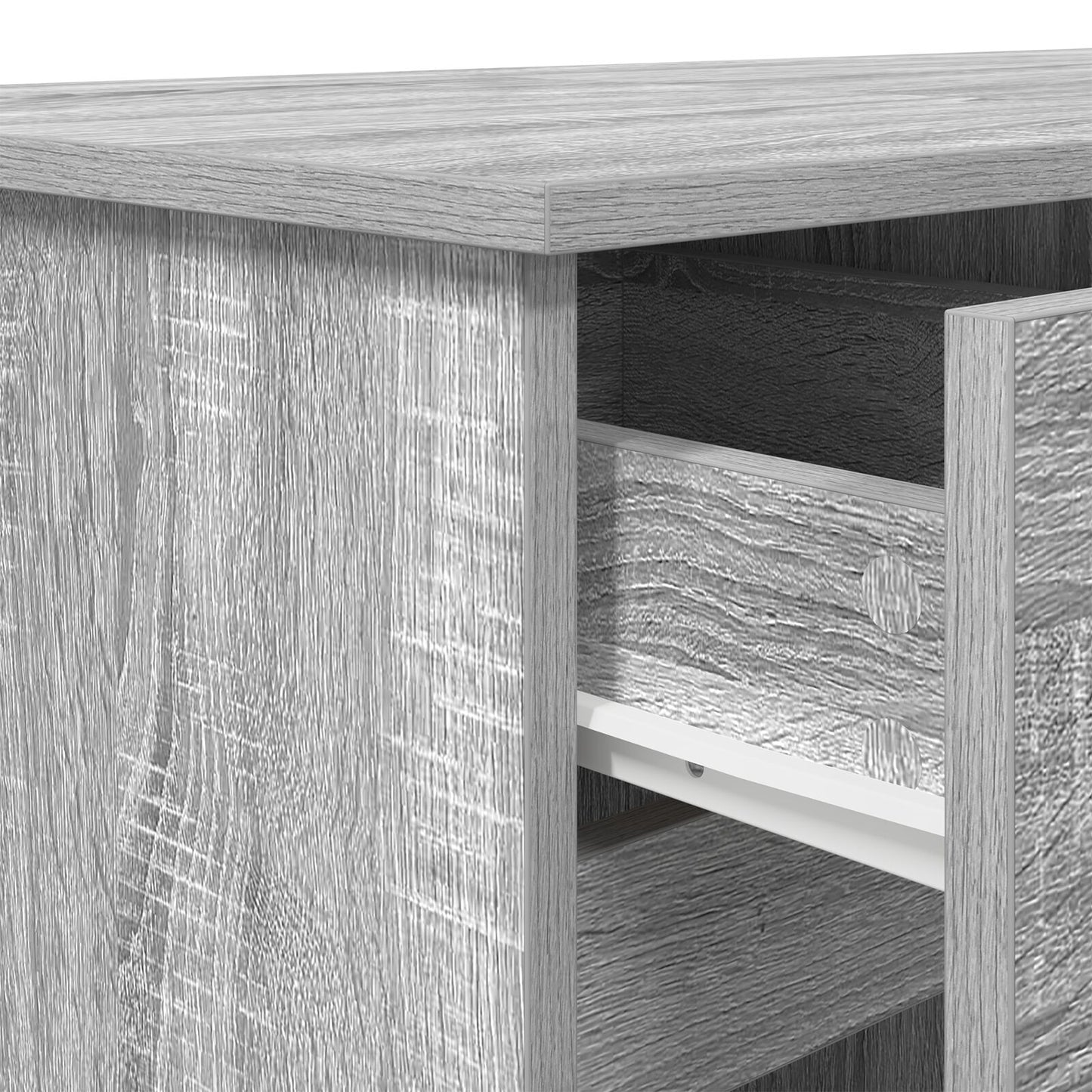 Bureau Grijs Sonoma 140X49X76 Cm Bewerkt Hout