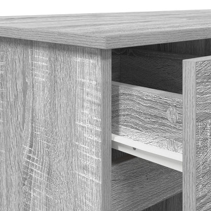 Bureau Grijs Sonoma 140X49X76 Cm Bewerkt Hout