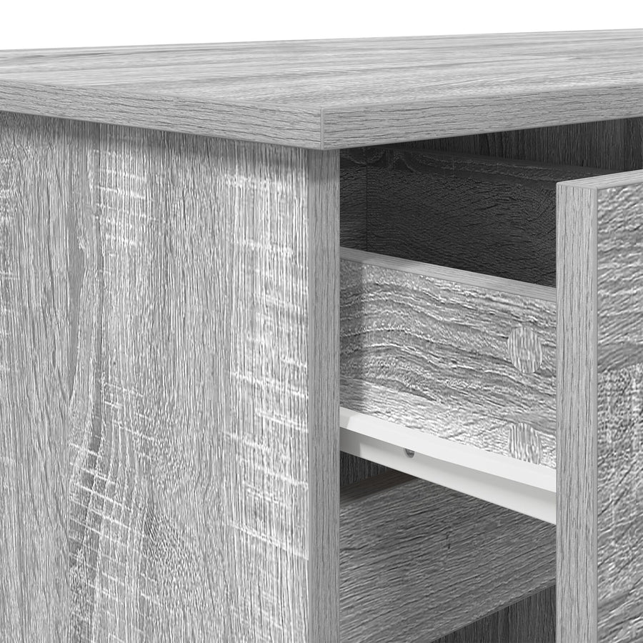 Bureau Grijs Sonoma 140X49X76 Cm Bewerkt Hout