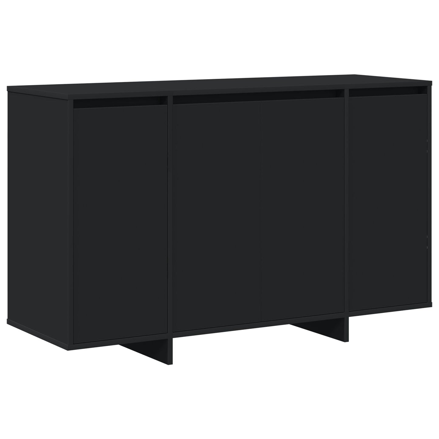Zwart Dressoir Zwart Samengesteld Hout 120 X 41 X 75 Cm