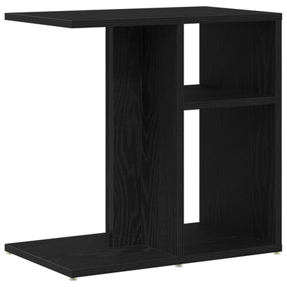 Bijzettafel Zwart Eiken 50X30X50 Cm Samengesteld Hout