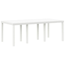 Tuin Tafel 200X100X73 Cm Poly Rattan Wit 2 m