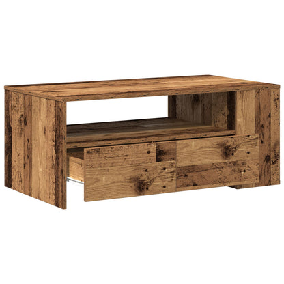 Salontafel Oud Hout 102X55X43,5 Cm Engineered Wood