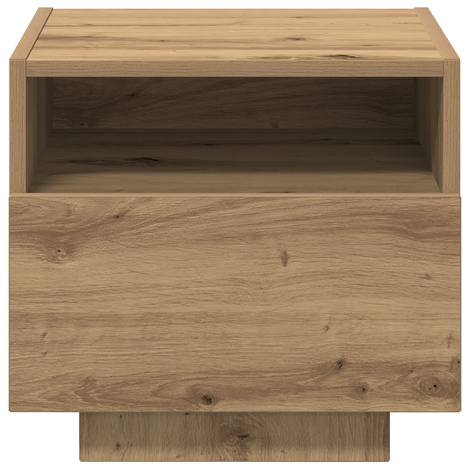 Nachtkastjes Met Led-Verlichting 2 Stuks 40X39X37 Cm Artisan eiken