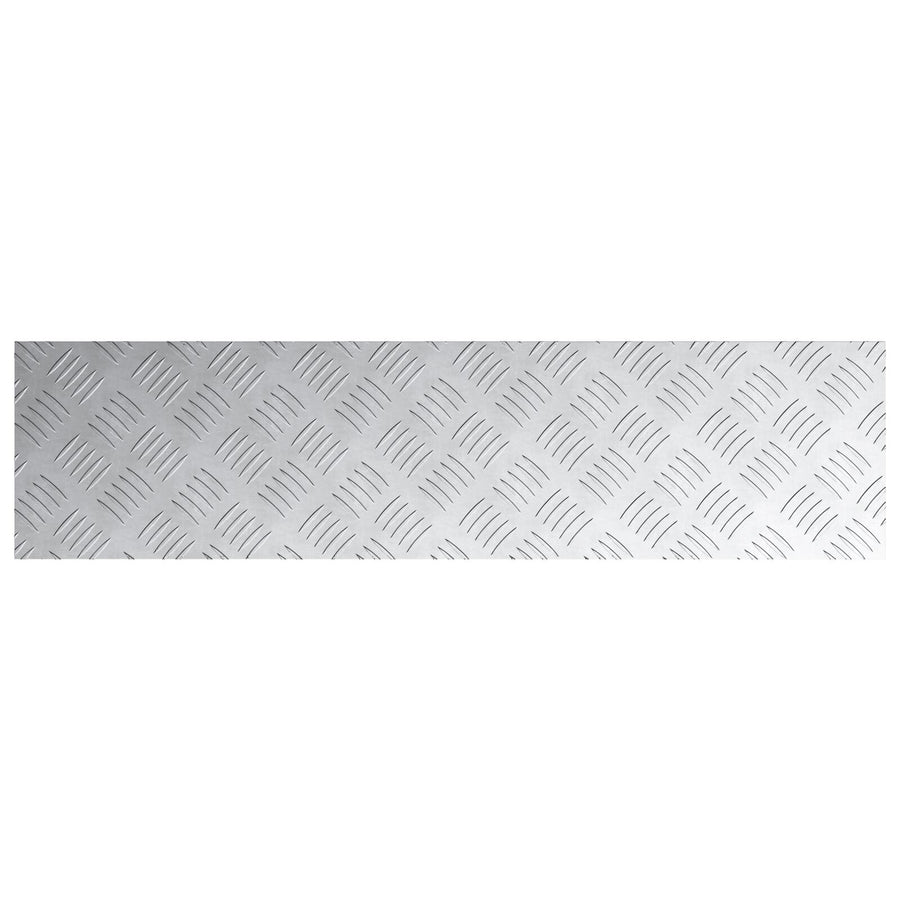 Aluminium Dambord Platen 2 Stuks Antislip 100X25 Cm 100 x 25 x 0.2 cm Rechthoekig