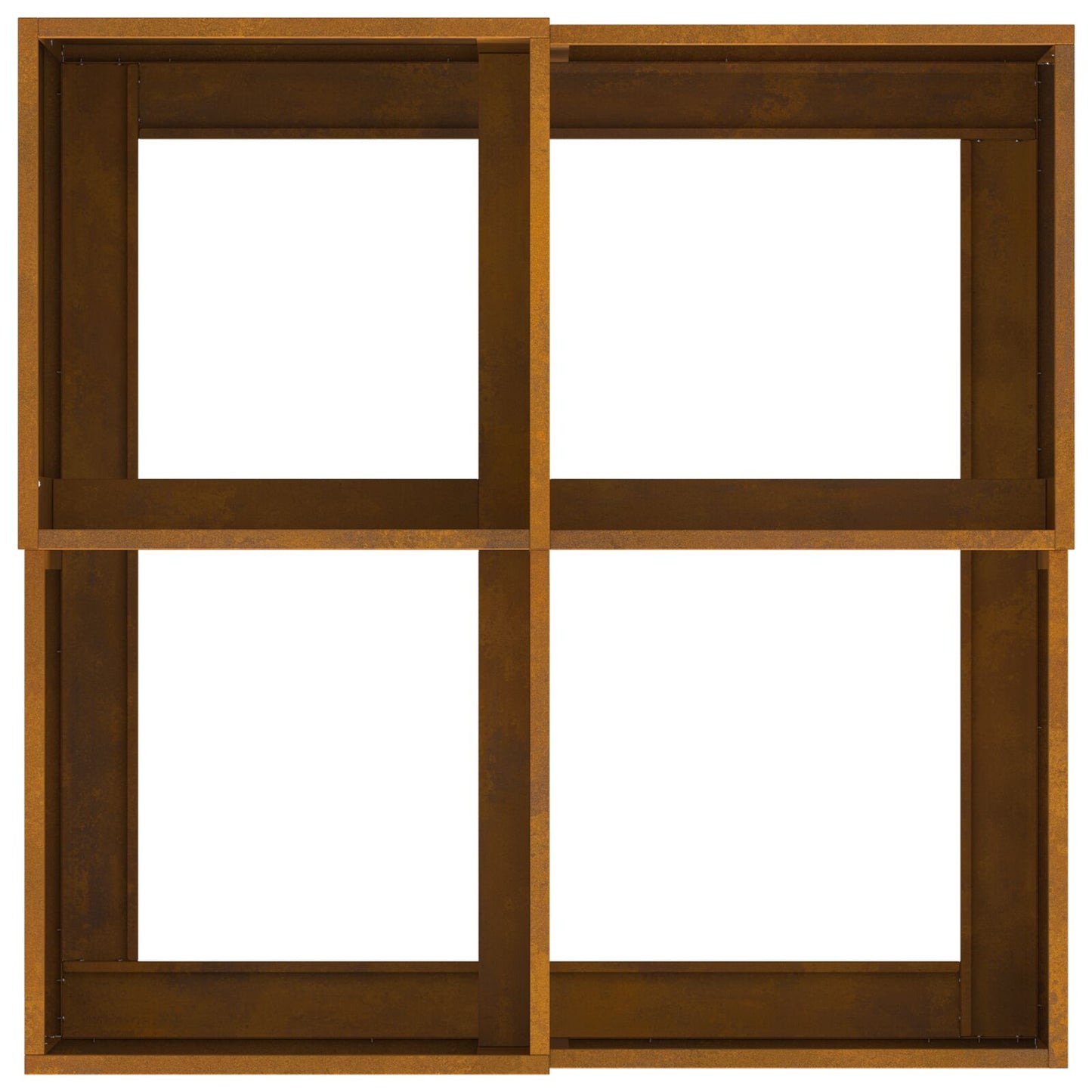 Tuin Planter Weerbestendig staal 80 x 80 x 48 cm