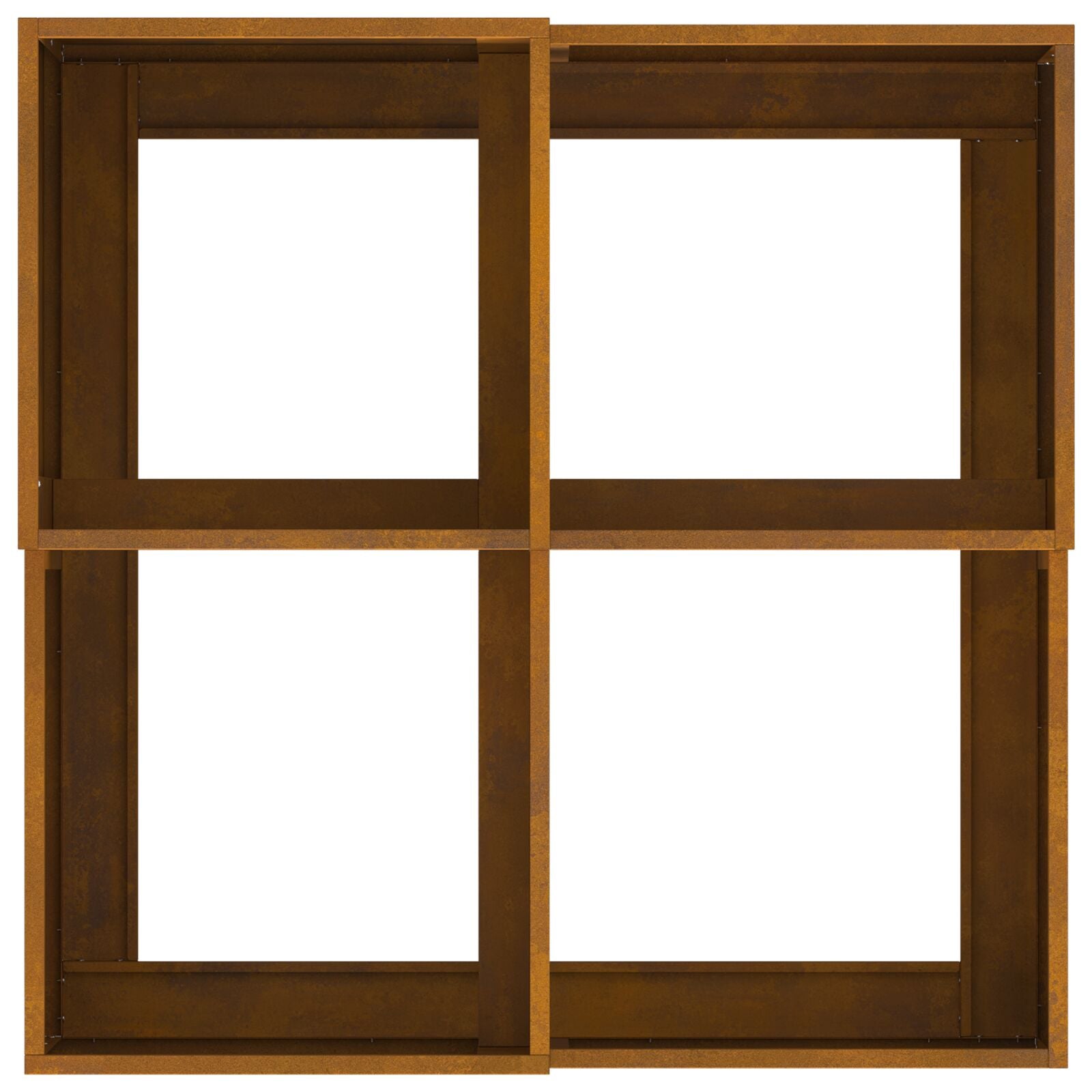 Tuin Planter Weerbestendig staal 80 x 80 x 48 cm