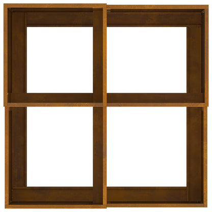 Tuin Planter Weerbestendig staal 80 x 80 x 48 cm