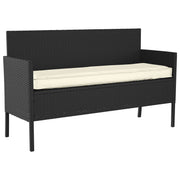 Stoelkussen crème 140x40x8 cm polyester
