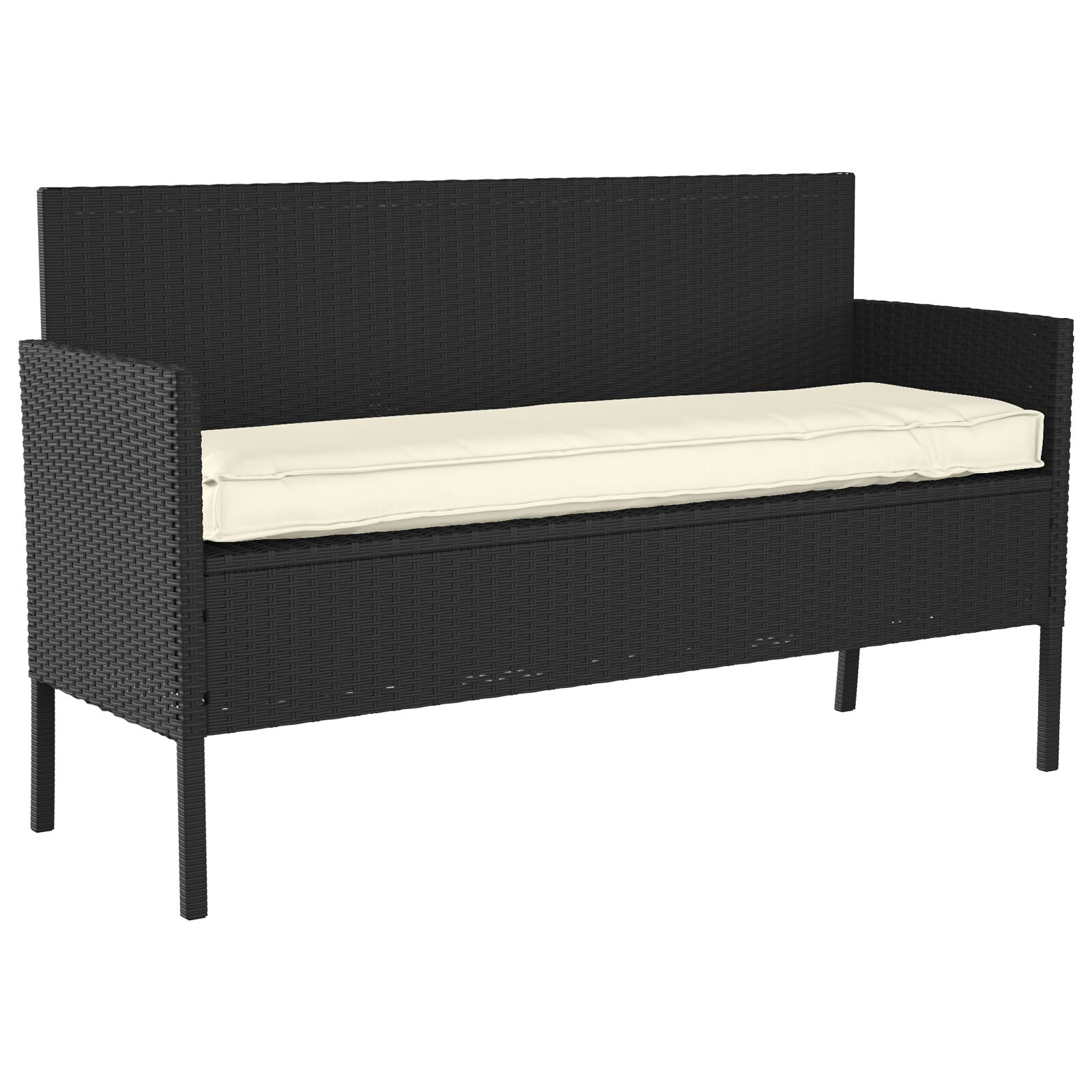 Palletkussen Voor Bank 140X40X8 Cm Oxford Stof Crème
