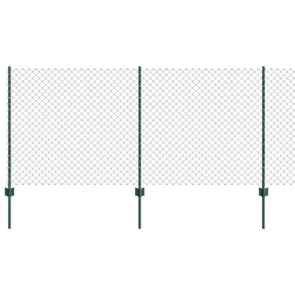 Kettinglink Schutting Met 10 U Palen Groene 1X10 M Staal