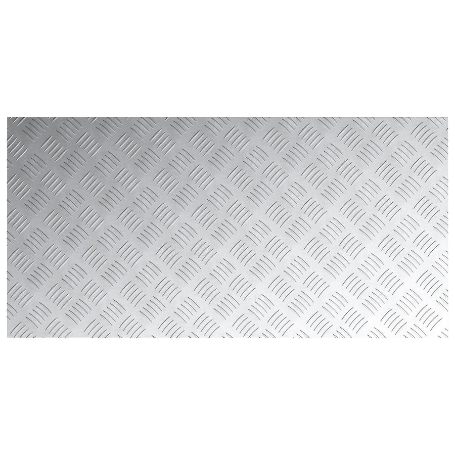 Aluminium Checkerplaten 2 Stuks Antislip 100X50 Cm 100 x 50 x 0.2 cm Rechthoekig