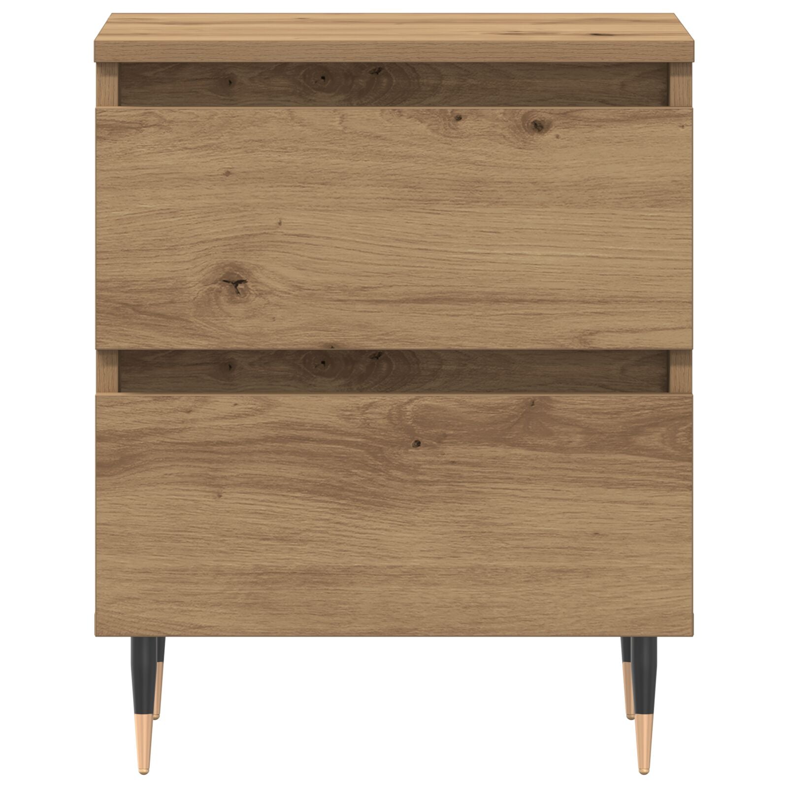 Nachtkastjes 2 Stuks Artisan Eiken 40X35X50 Cm Bewerkt Hout