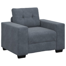 3-Delige Bankset Met Kussens Donkergrijs Velvet
