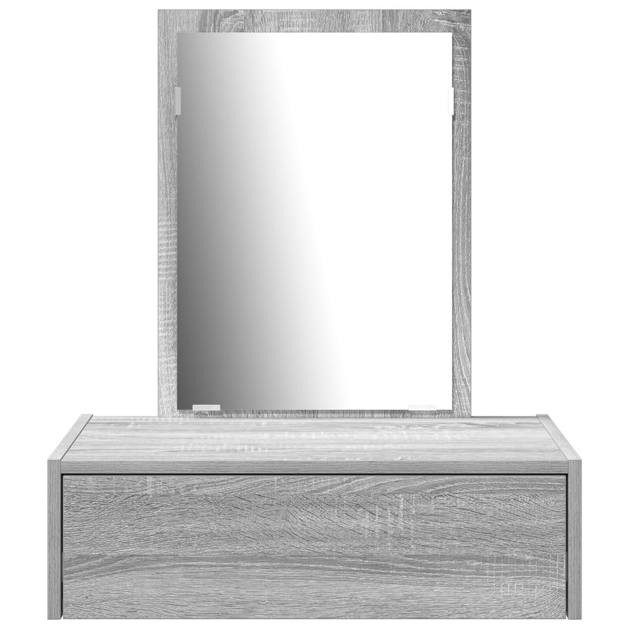 Wandkaptafel In , 60 x 40 x 70 cm Grijze sonoma zonder LED
