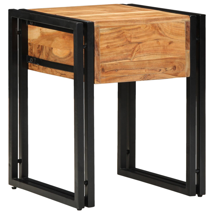 Bijzettafel 40 x 40 x 50 cm Massief acaciahout