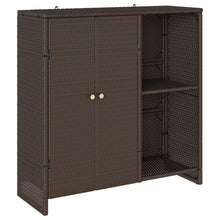 Opbergkast 100X36X102 Cm Rattan Bruin