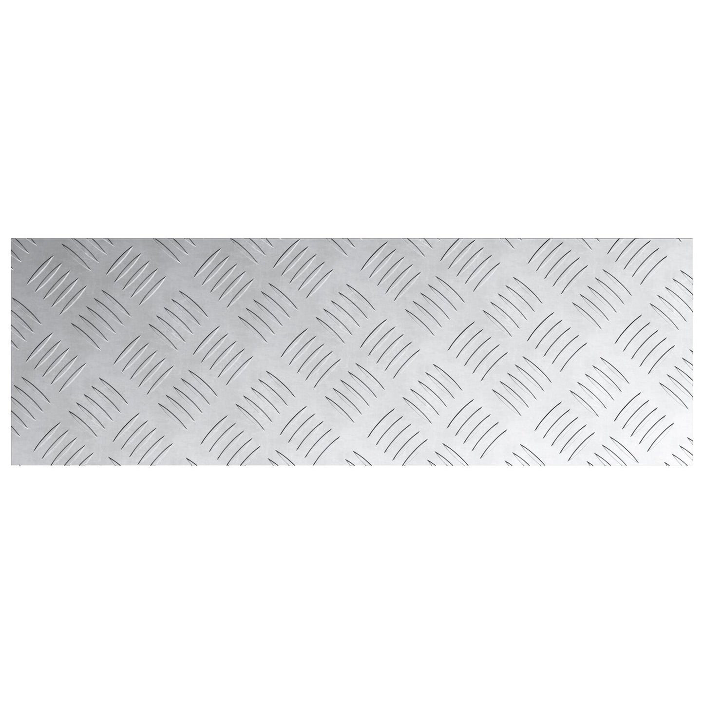 Aluminium Checker Plates 4 Stuks Antislip 60X20 Cm 60 x 20 x 0.2 cm Rechthoekig