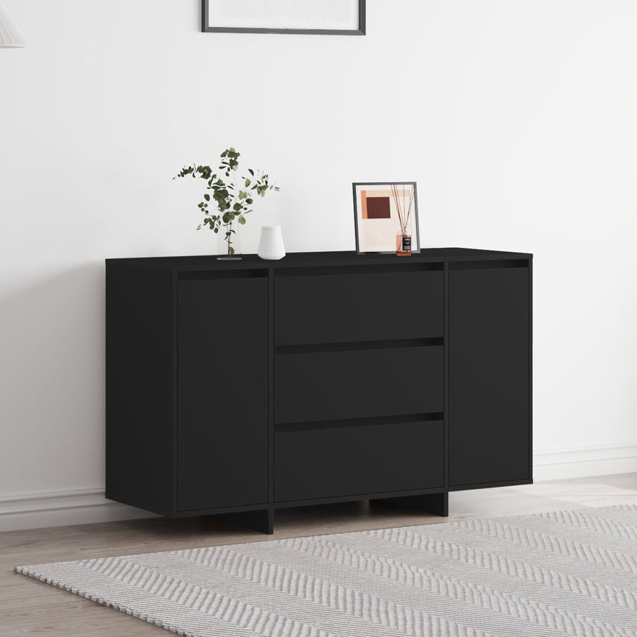 Zijtafel Zwart Gefabriceerd Hout Zijtafel Rechthoekig Modern