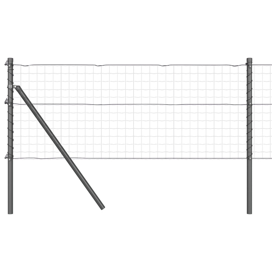 Hekpalen 26 Stuks Grijs Ø32 Mm 100 Cm Gegalvaniseerd Staal Grijs