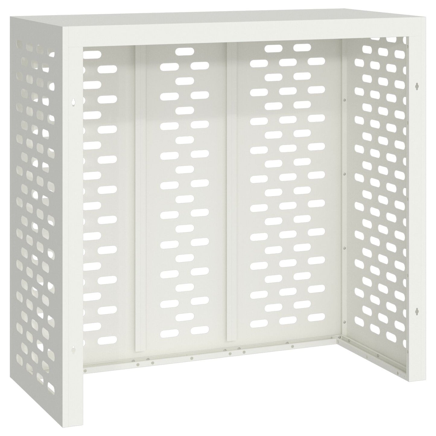 Airconditionerhoes Staal Wit 110 x 50 x 105 cm