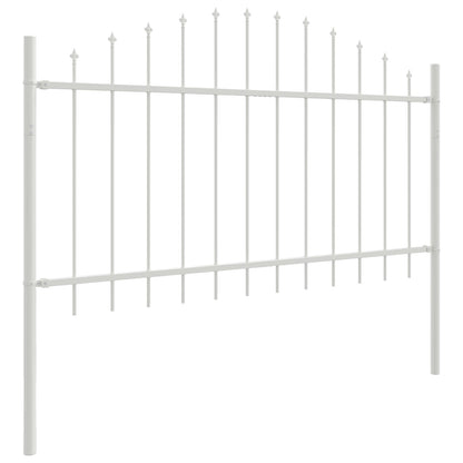 Tuinhek Met Hoepel Top 6,8X1 M Staal Wit 6.8 m 75-100 cm