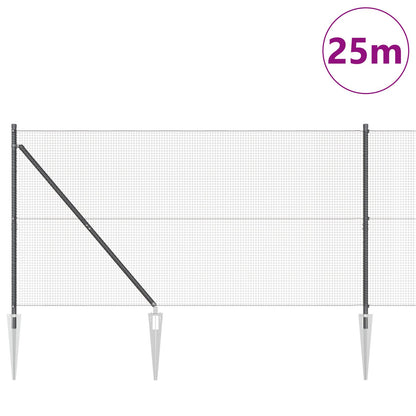 Lasmvouwhek Met 13 Spijkerposts Grijs 1.4X25 M Staal Gegalvaniseerd Staal