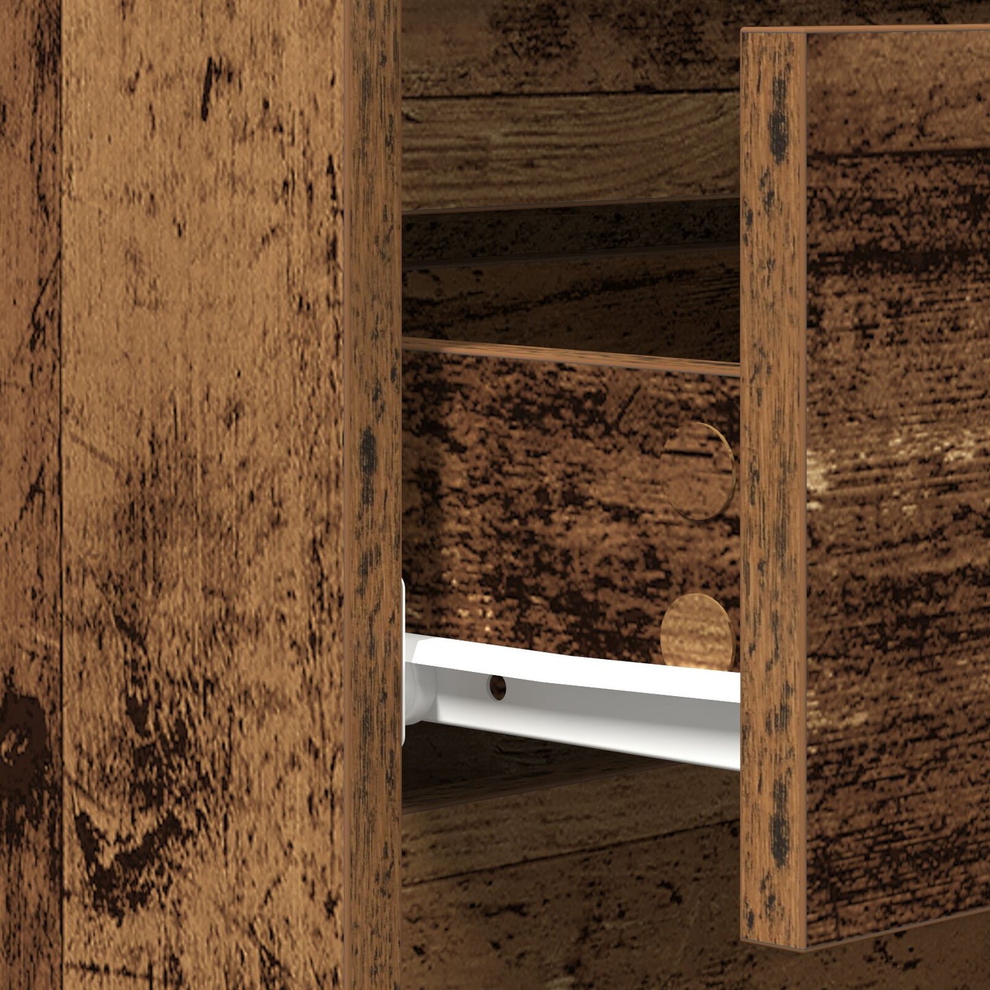 Dressoir Met Lades 60X35X70 Cm Geëngineerd Hout Oude hout
