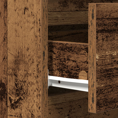 Dressoir Met Lades 60X35X70 Cm Geëngineerd Hout Oude hout