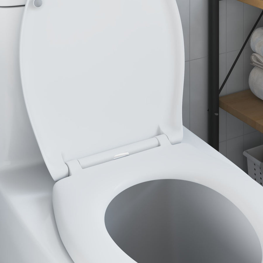 Snelontgrendelbaar Toiletzitje Met Soft Close Duroplast Wit