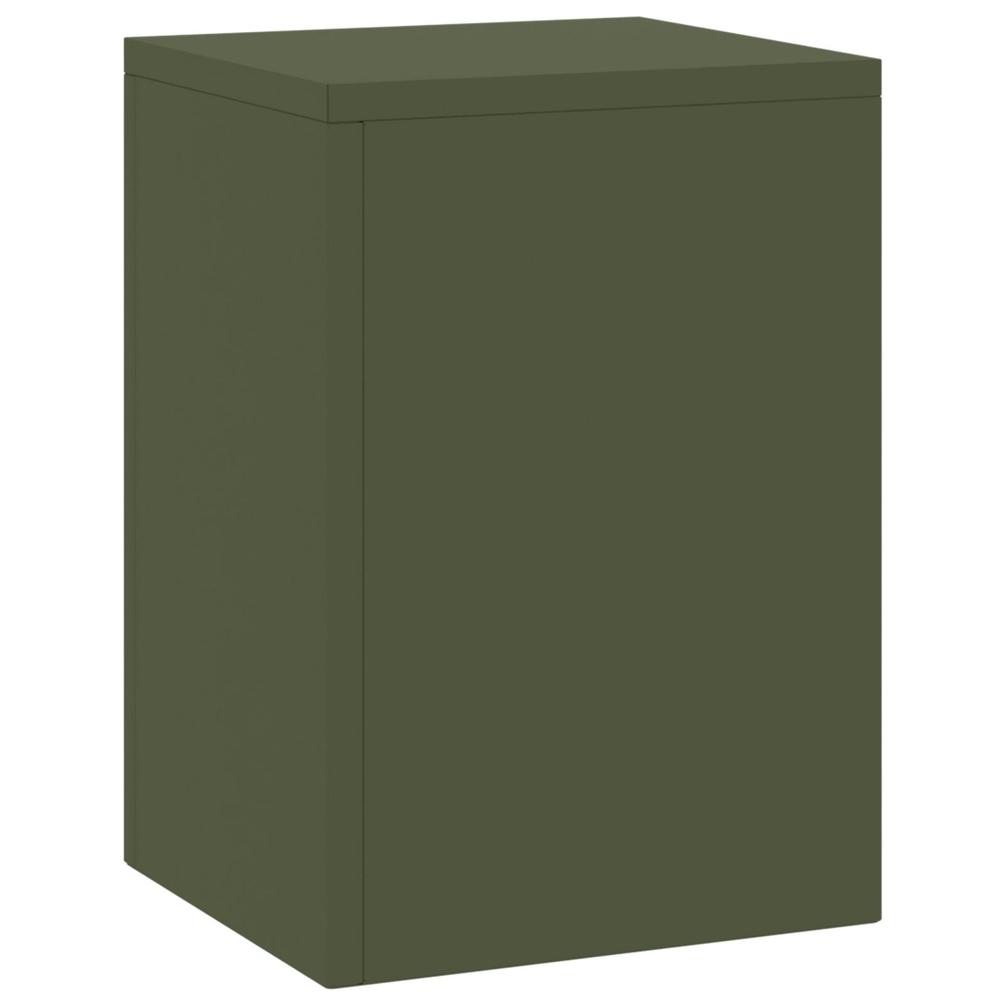 Buiten Plantstands Pilar 2 Stuks 24X24X35 Cm Staal Olijfgroen 2x (35 cm)