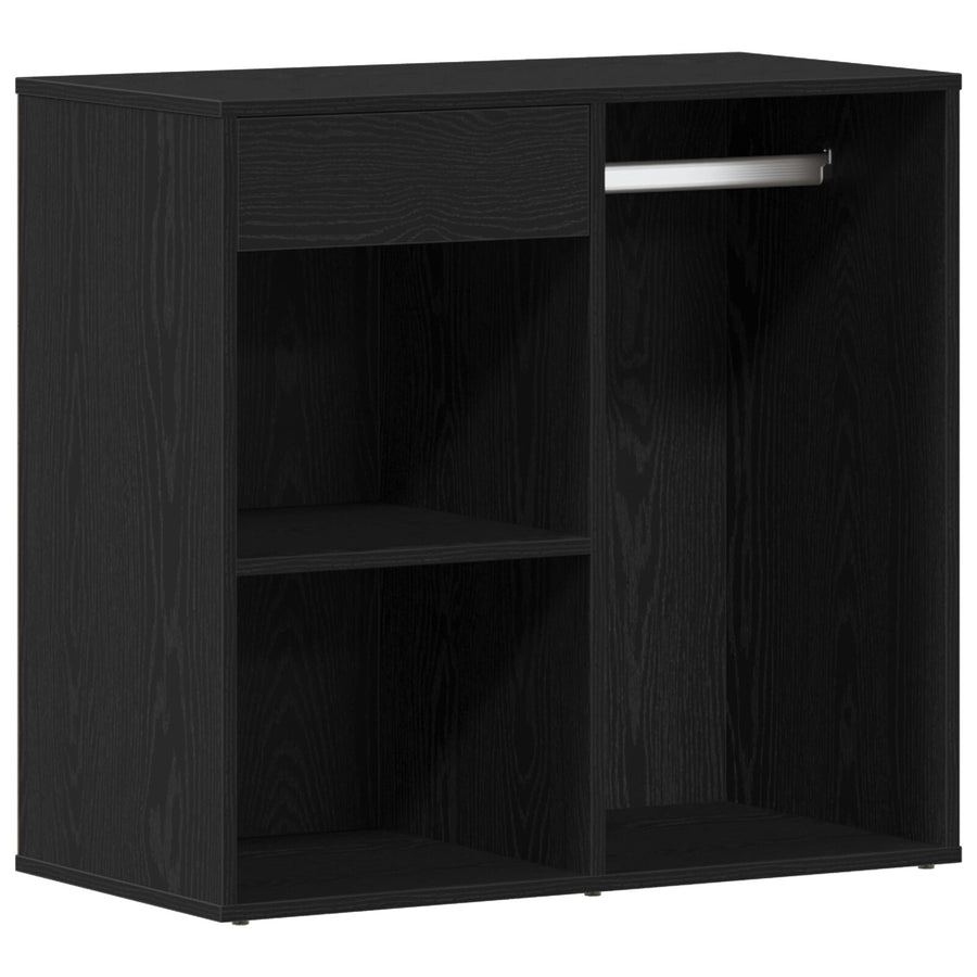Zwarte Eiken Cosmetica Cabinet 80X40X75 Cm Gemaakt Van Bewerkt Hout