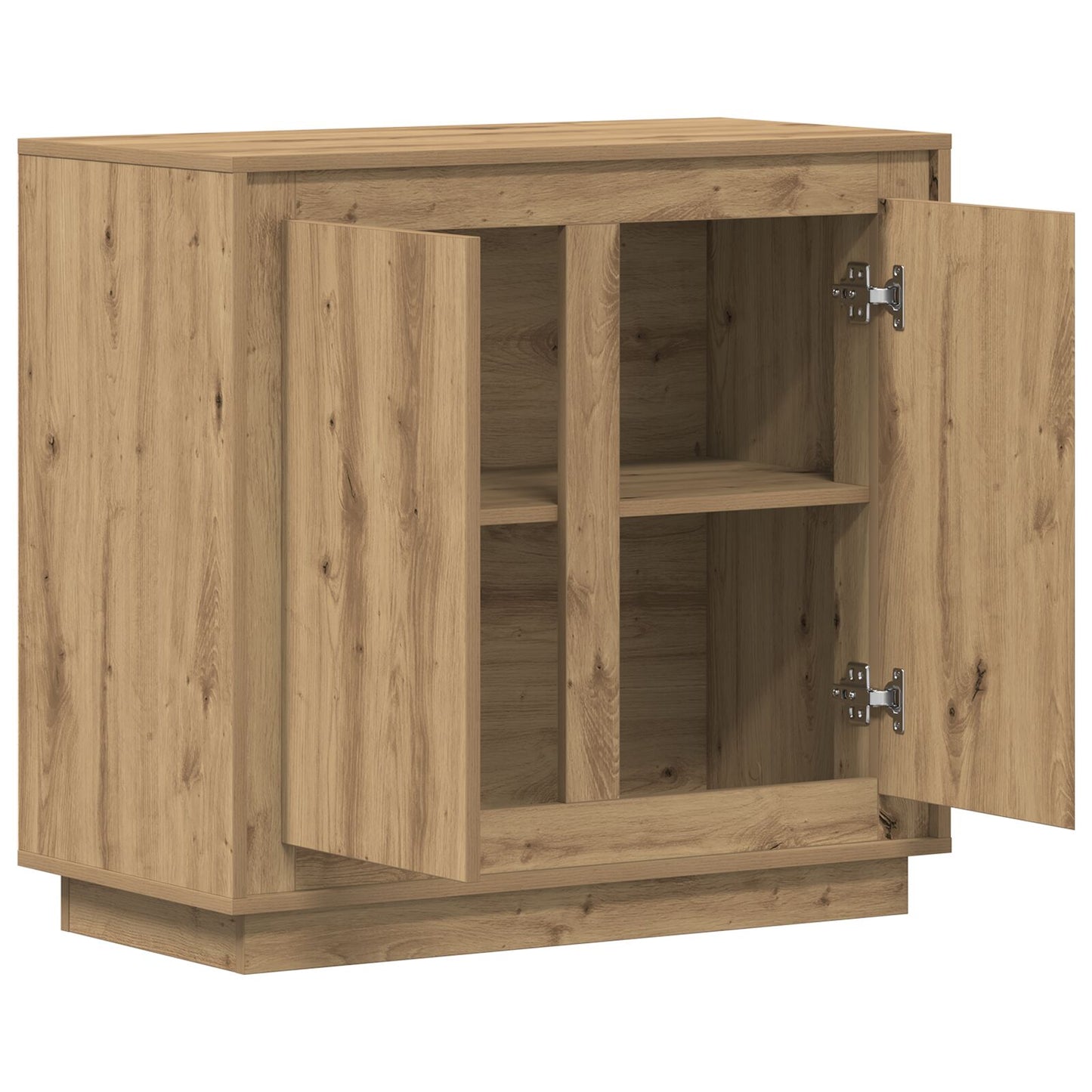 Dressoir Artisan Eiken 80X34X75 Cm Bewerkte Hout