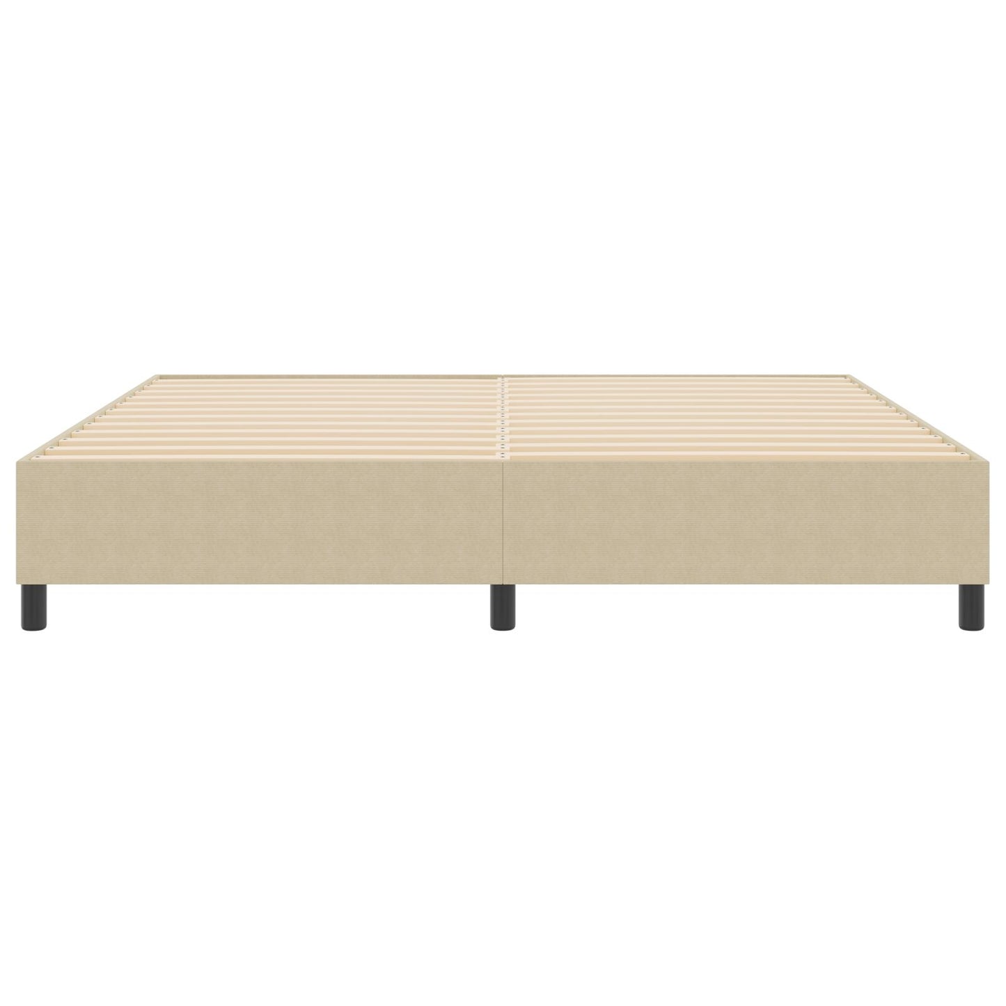 Boxspring Bed Katoenen Stof Lichtgroen grijs 200 x 200 cm
