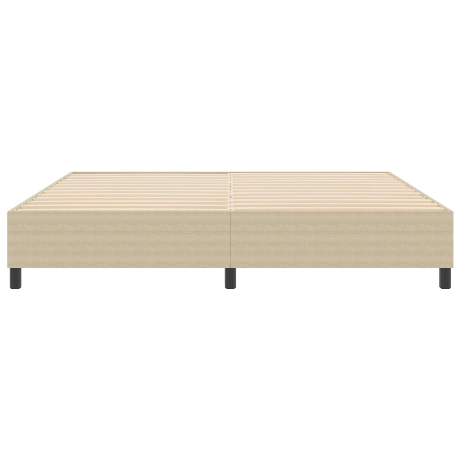 Boxspring Bed Katoenen Stof Lichtgroen grijs 200 x 200 cm