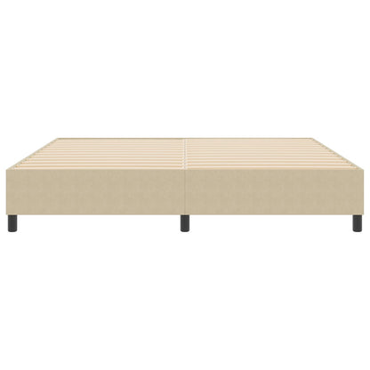 Boxspring Bed Katoenen Stof Lichtgroen grijs 200 x 200 cm