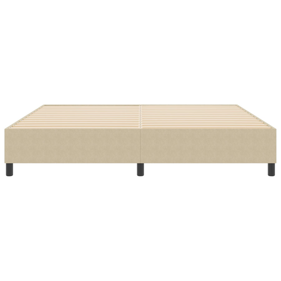 Boxspring Bed Katoenen Stof Lichtgroen grijs 200 x 200 cm